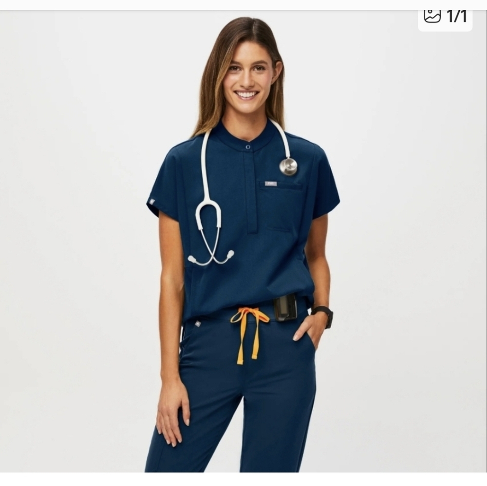 Figs Deep Reef Scrub Set XL